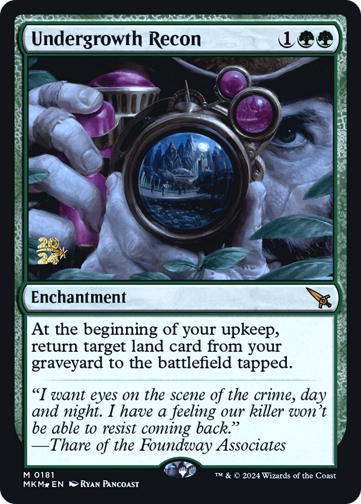 Undergrowth Recon [Murders at Karlov Manor Prerelease Promos] | Card Citadel