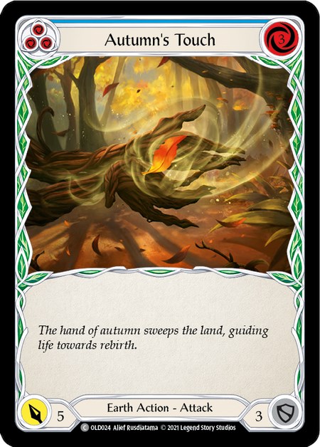Autumn's Touch (Blue) [OLD024] (Tales of Aria Oldhim Blitz Deck)  1st Edition Normal | Card Citadel