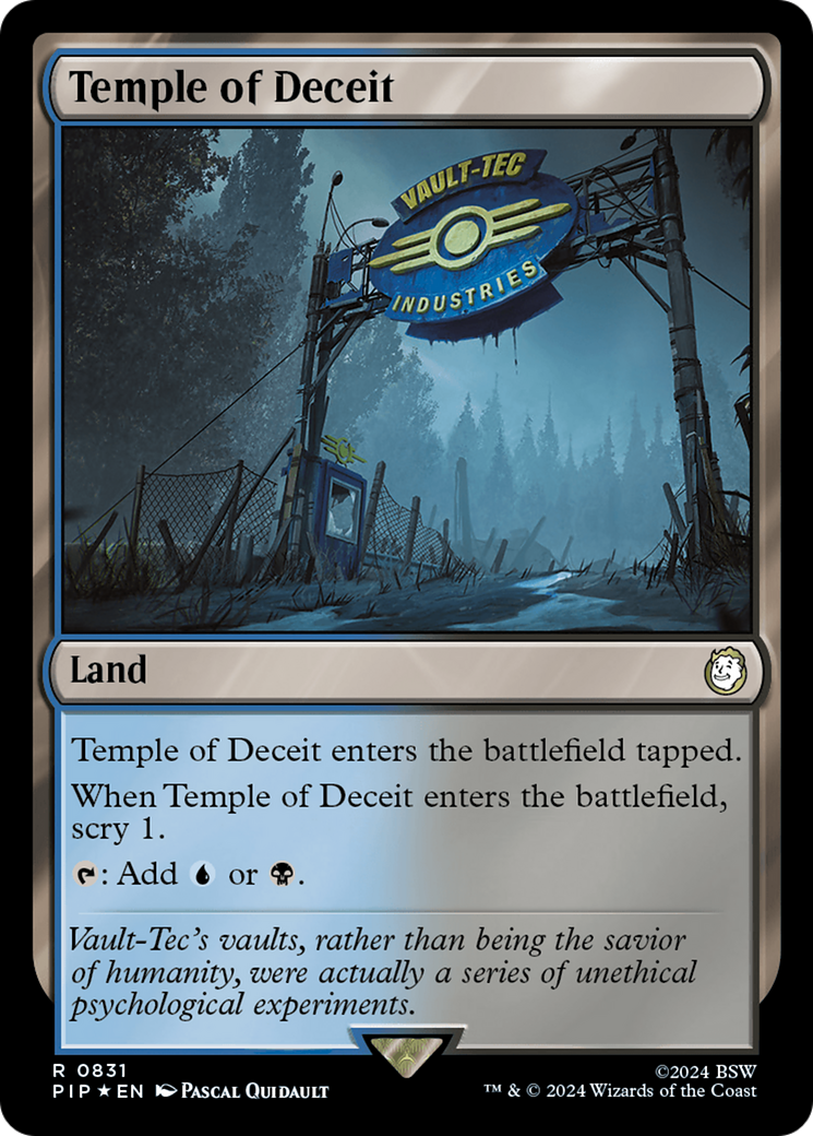 Temple of Deceit (Surge Foil) [Fallout] | Card Citadel