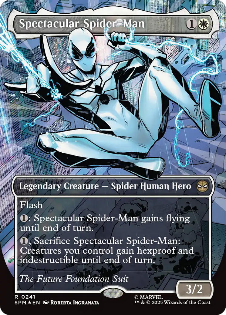Spectacular Spider-Man (0241) (Borderless) (Textured Foil) [Marvel's Spider-Man] | Card Citadel