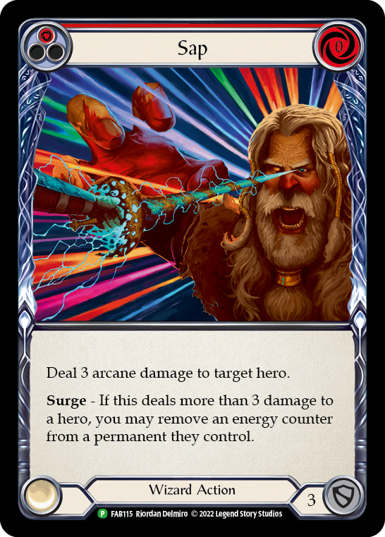 Sap (Red) [FAB115] (Promo)  Rainbow Foil | Card Citadel