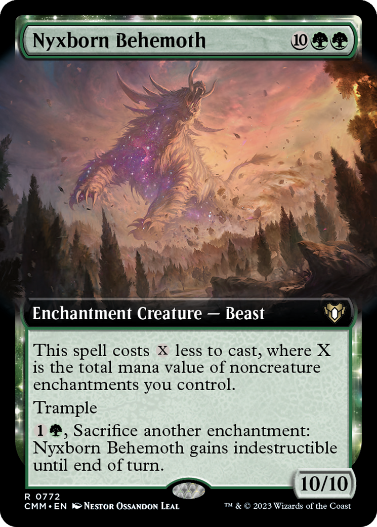 Nyxborn Behemoth (Extended Art) [Commander Masters] | Card Citadel