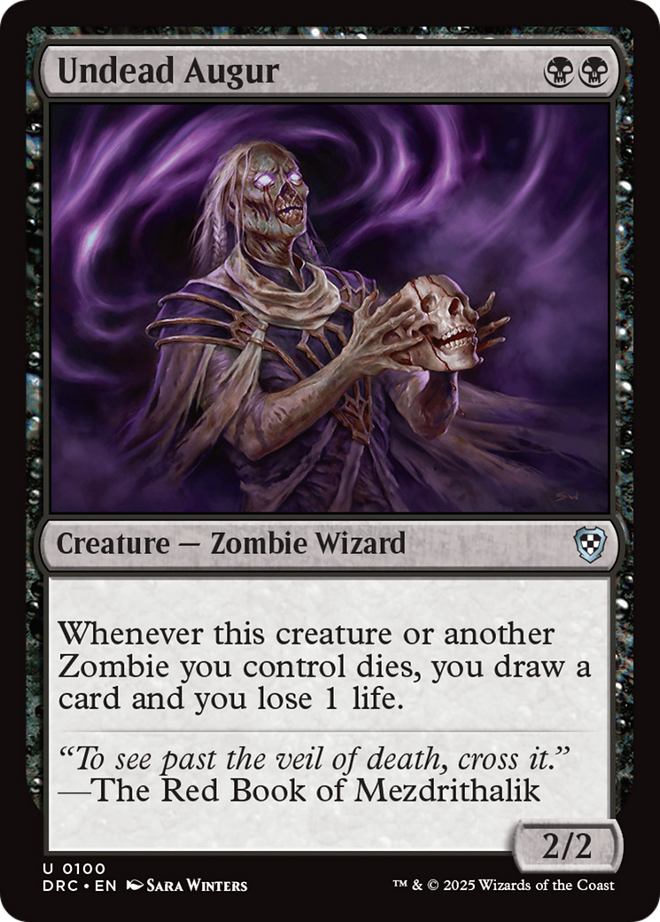 Undead Augur [Aetherdrift Commander] | Card Citadel