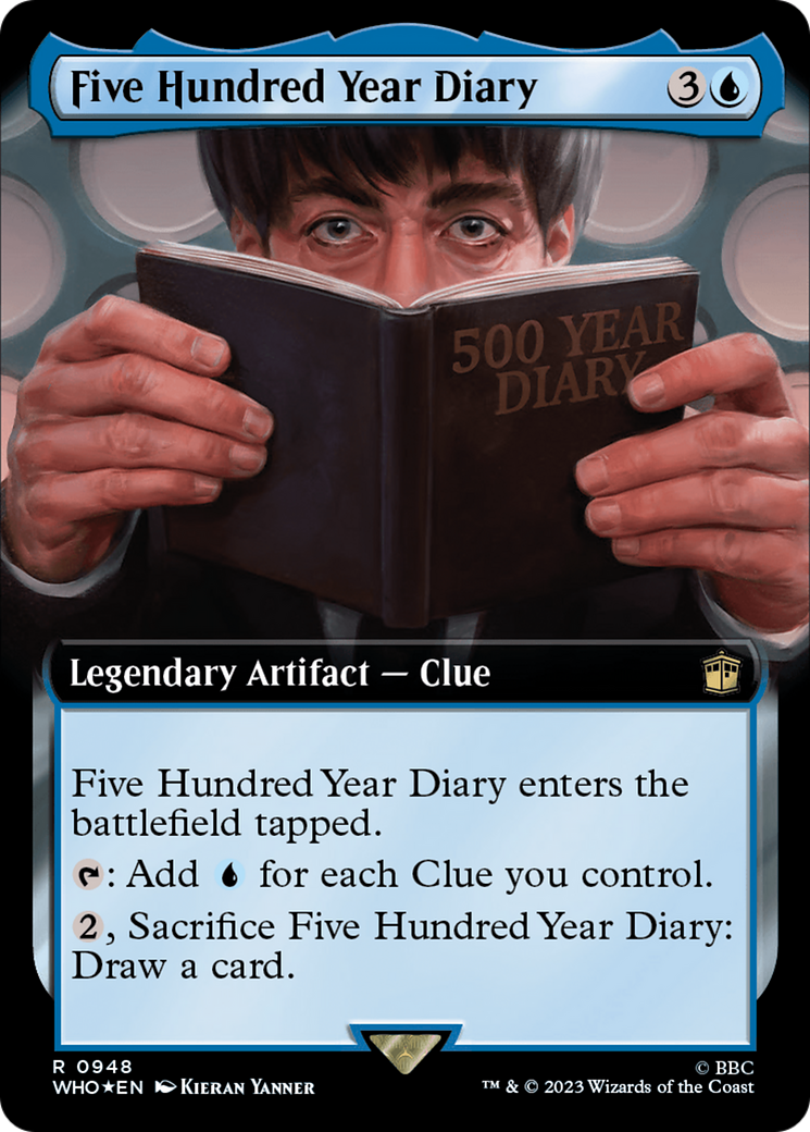 Five Hundred Year Diary (Extended Art) (Surge Foil) [Doctor Who] | Card Citadel