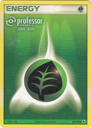 Grass Energy (104/109) (2004 2005) [Professor Program Promos] | Card Citadel
