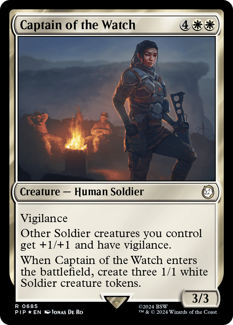 Captain of the Watch (Surge Foil) [Fallout] | Card Citadel