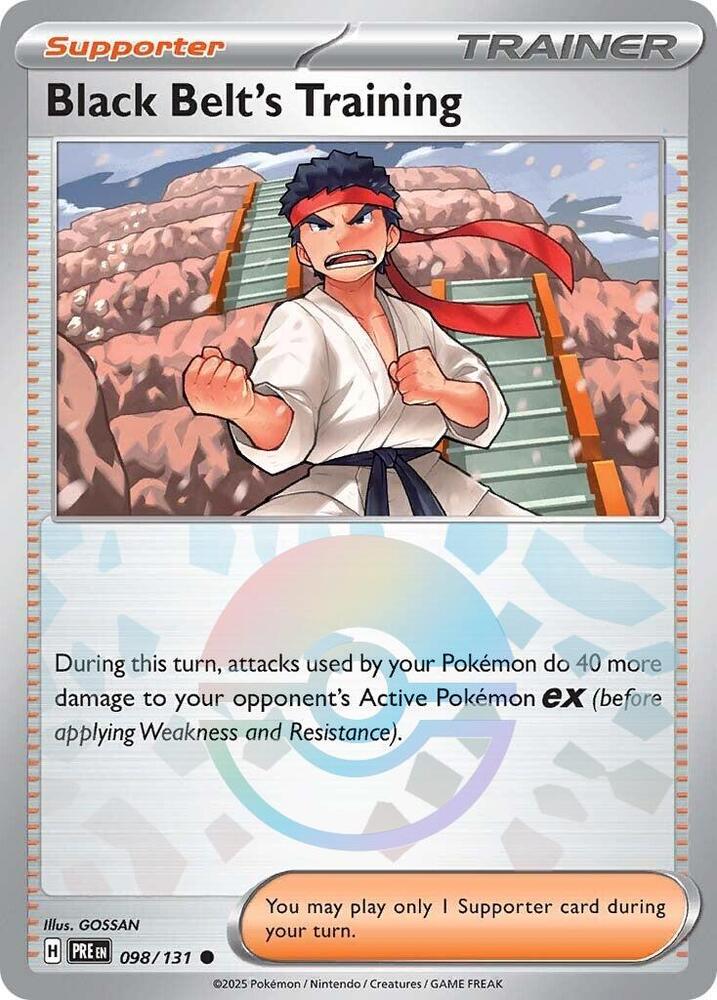 Black Belt's Training (098/131) (Poke Ball Pattern) [Scarlet & Violet: Prismatic Evolutions] | Card Citadel