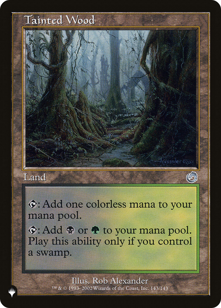 Tainted Wood [The List Reprints] | Card Citadel