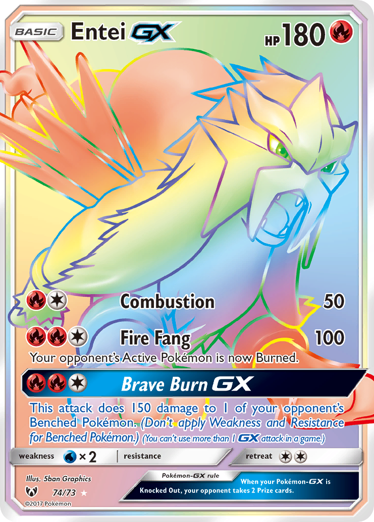 Entei GX (74/73) [Sun & Moon: Shining Legends] | Card Citadel