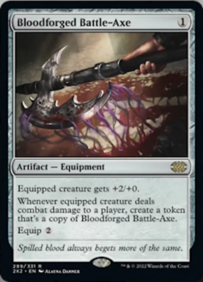 Bloodforged Battle-Axe [Double Masters 2022] | Card Citadel