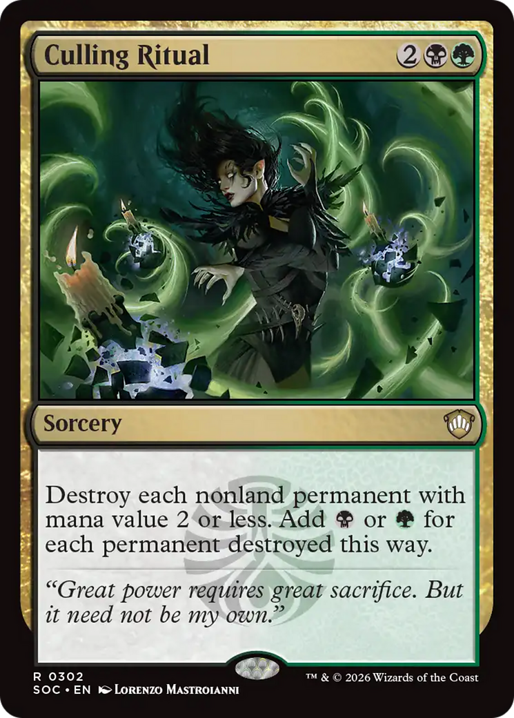 Culling Ritual [Secrets of Strixhaven Commander] | Card Citadel