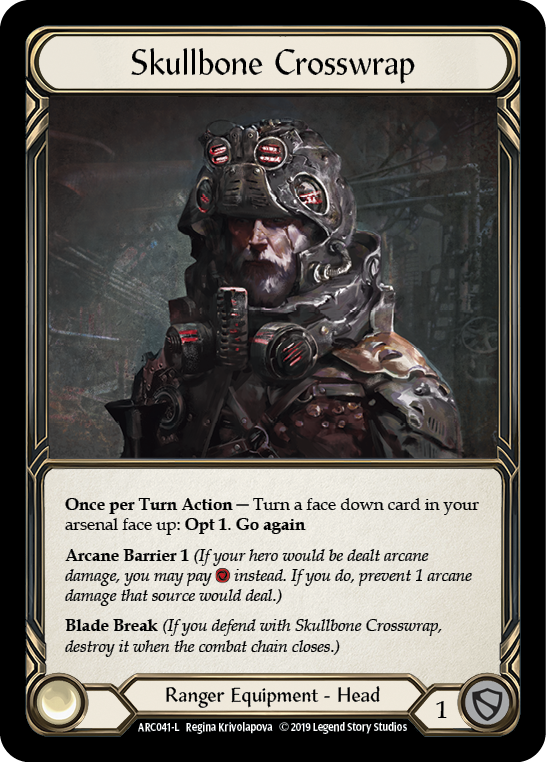 Skullbone Crosswrap [ARC041-L] (Arcane Rising)  1st Edition Cold Foil | Card Citadel