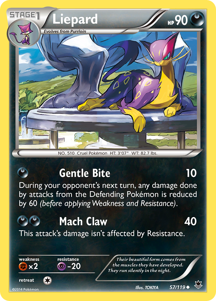 Liepard (57/119) [XY: Phantom Forces] | Card Citadel