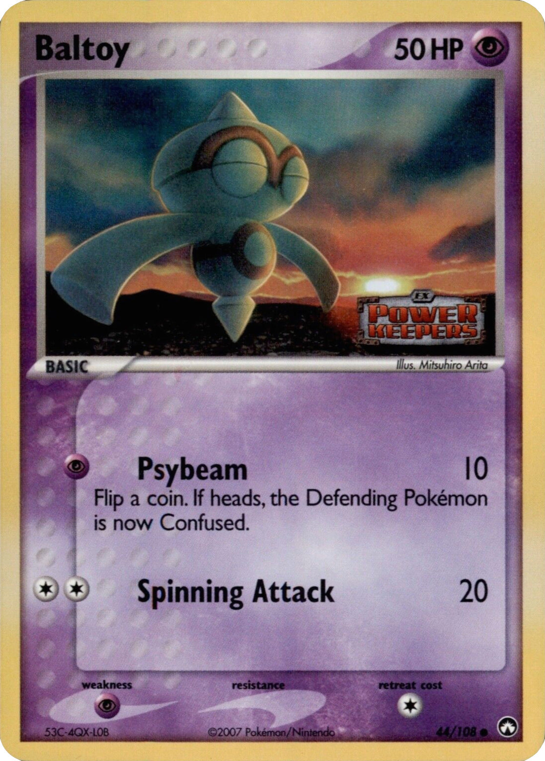 Baltoy (44/108) (Stamped) [EX: Power Keepers] | Card Citadel