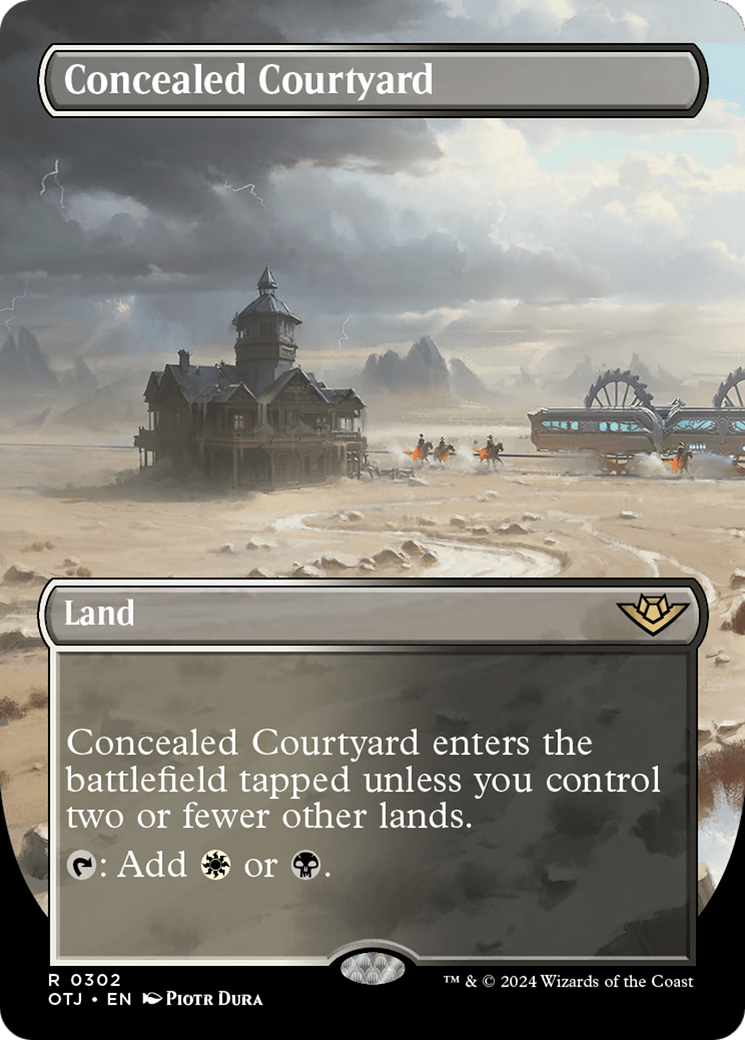 Concealed Courtyard (Borderless) [Outlaws of Thunder Junction] | Card Citadel