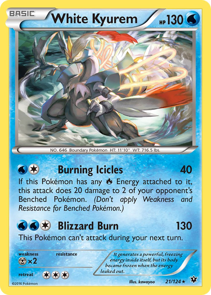 White Kyurem (21/124) (Theme Deck Exclusive) [XY: Fates Collide] | Card Citadel