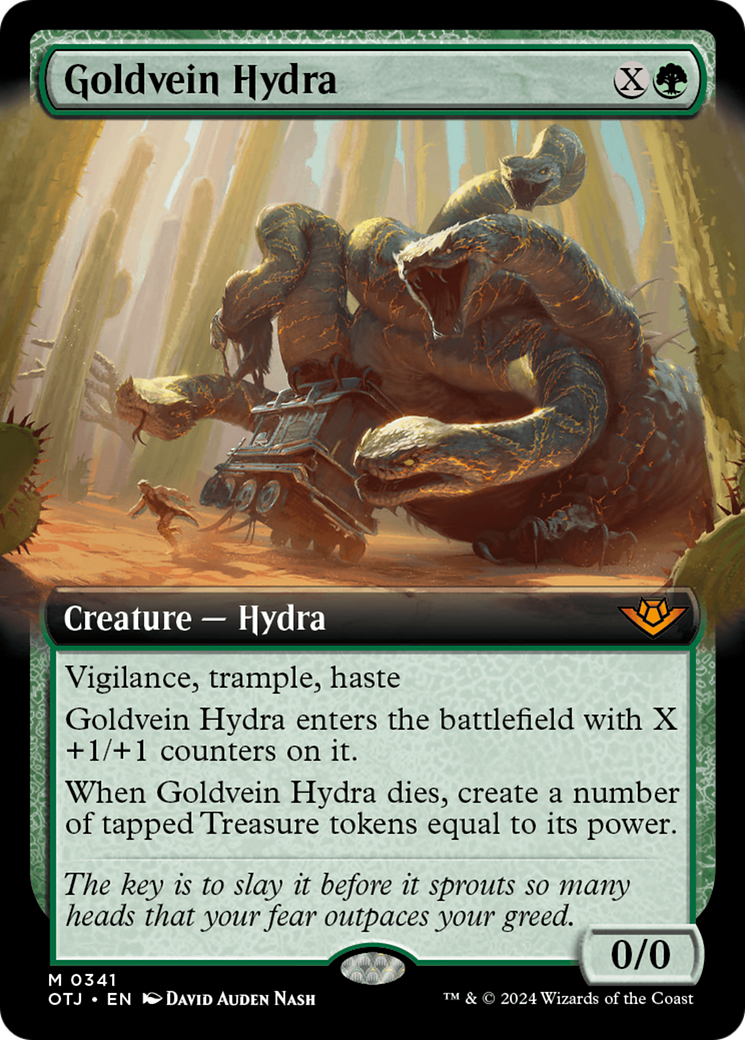 Goldvein Hydra (Extended Art) [Outlaws of Thunder Junction] | Card Citadel
