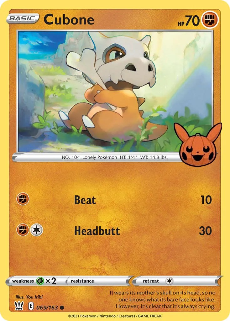 Cubone (069/163) [Trick or Trade] | Card Citadel