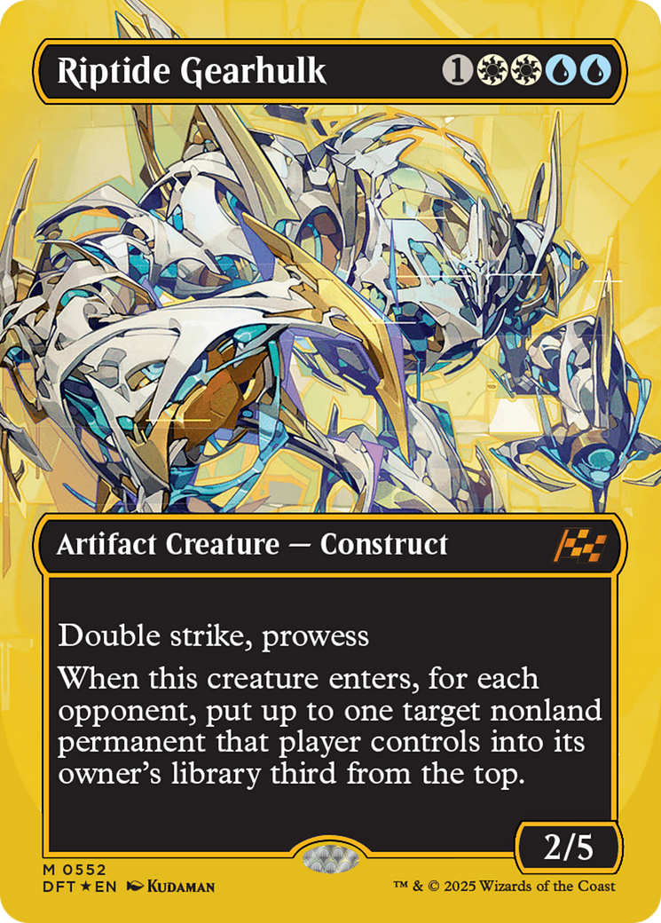 Riptide Gearhulk (Borderless) (First-Place Foil) [Aetherdrift] | Card Citadel