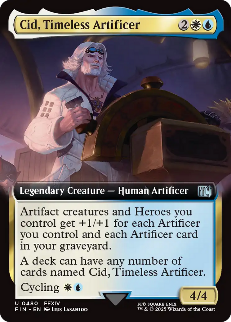 Cid, Timeless Artificer (Extended Art) [FINAL FANTASY] | Card Citadel