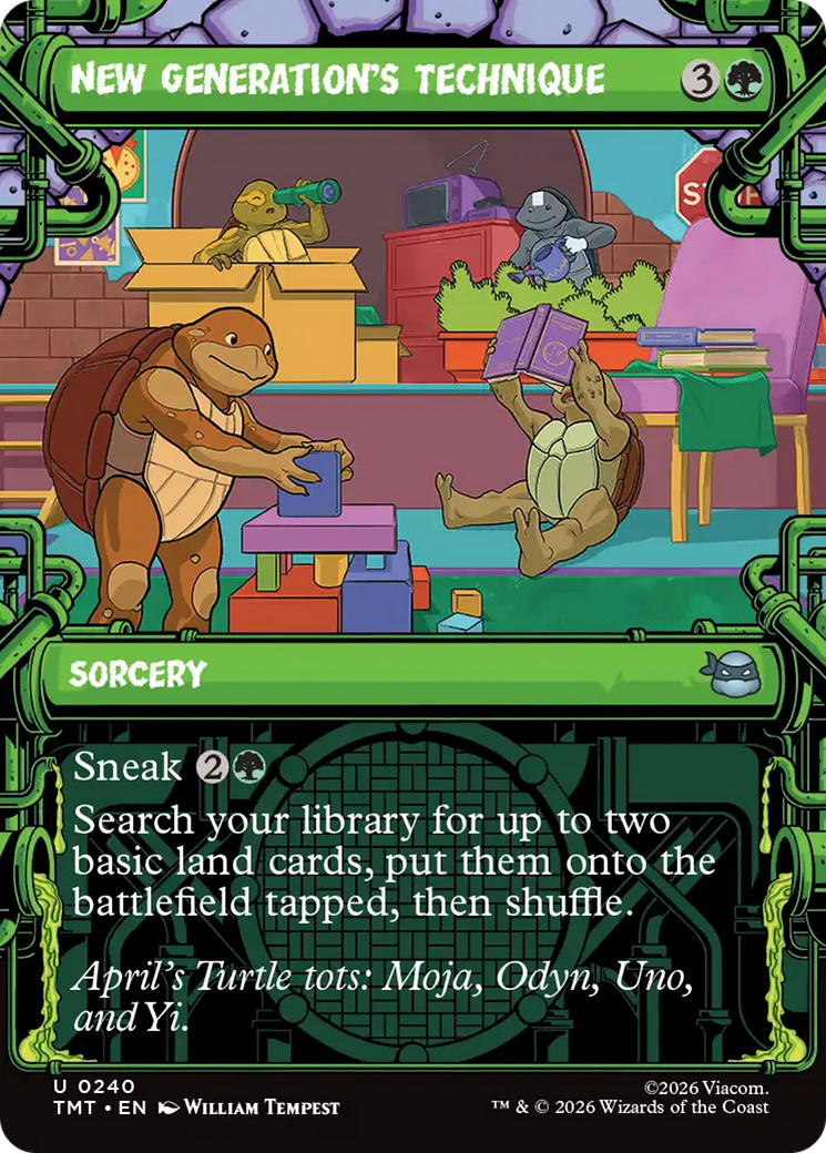 New Generation's Technique (Showcase) [Teenage Mutant Ninja Turtles] | Card Citadel