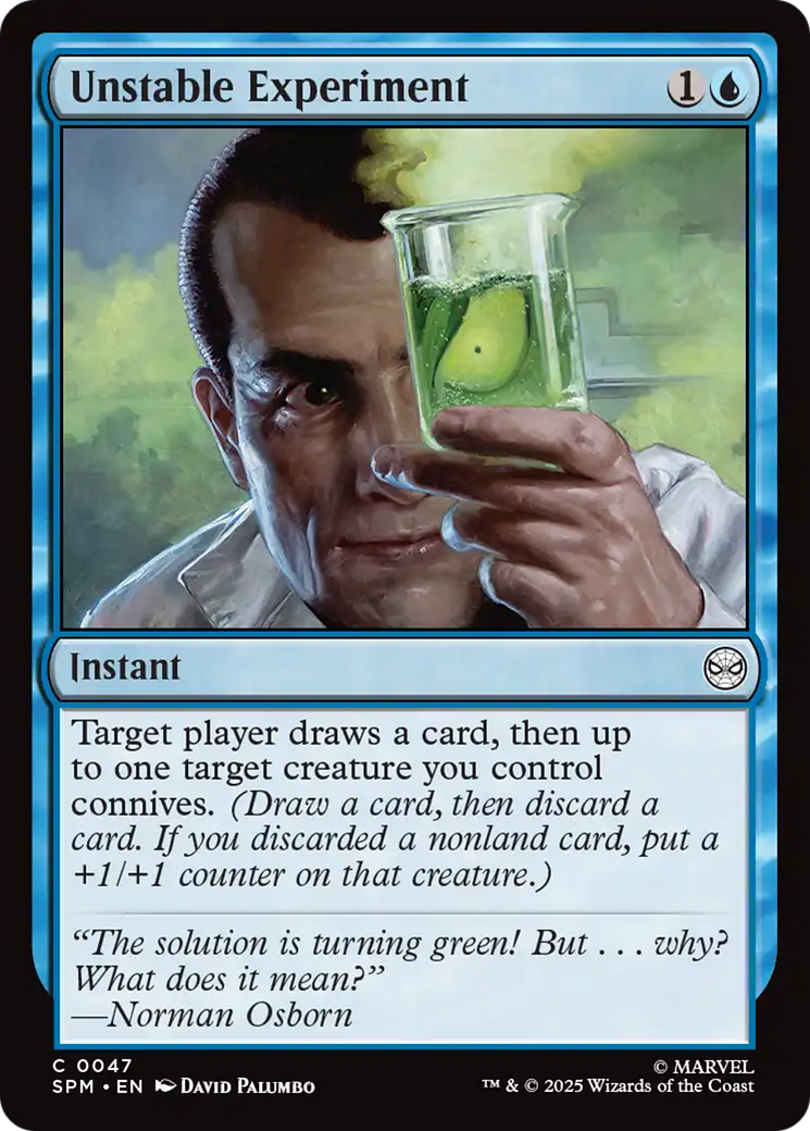 Unstable Experiment [Marvel's Spider-Man] | Card Citadel
