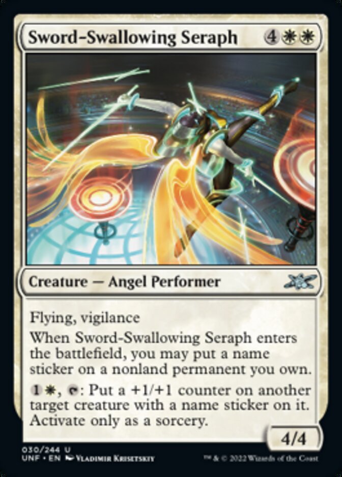 Sword-Swallowing Seraph [Unfinity] | Card Citadel