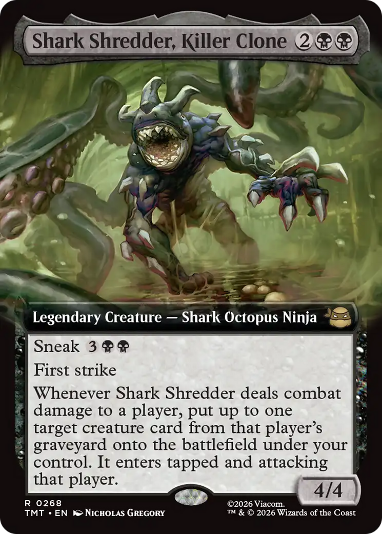 Shark Shredder, Killer Clone (Extended Art) [Teenage Mutant Ninja Turtles] | Card Citadel