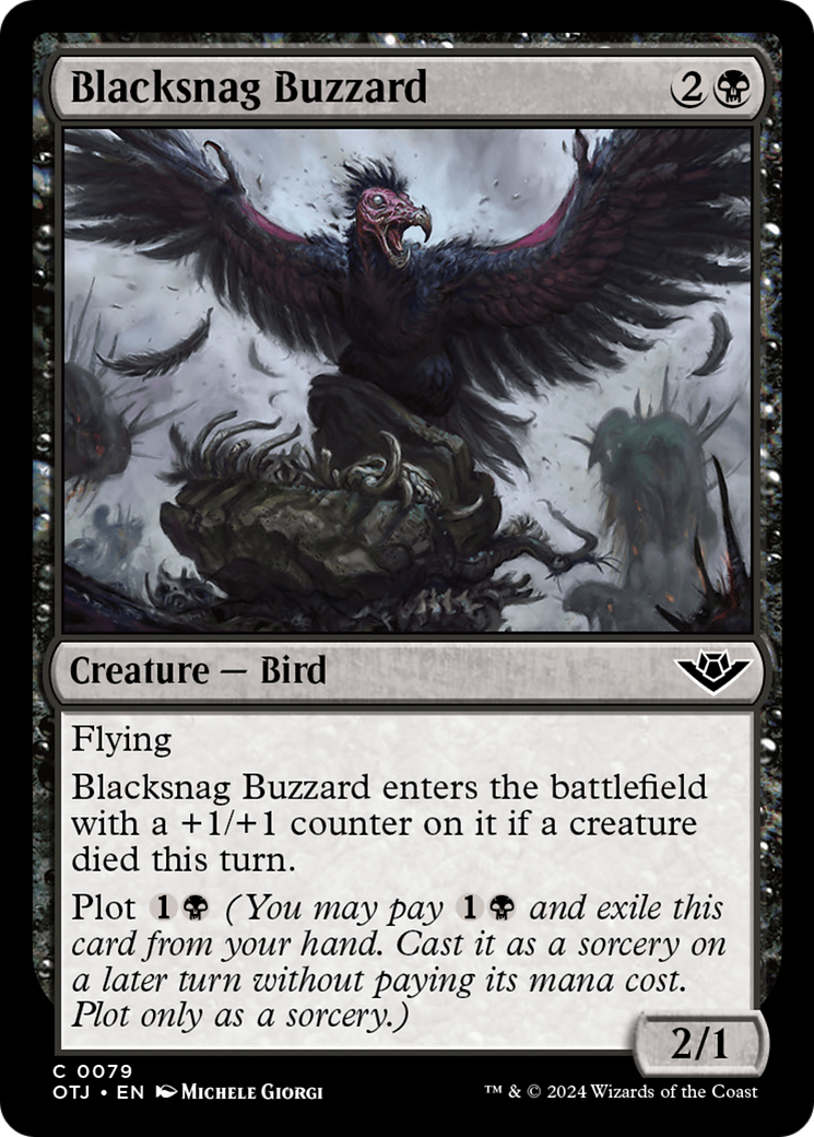 Blacksnag Buzzard [Outlaws of Thunder Junction] | Card Citadel