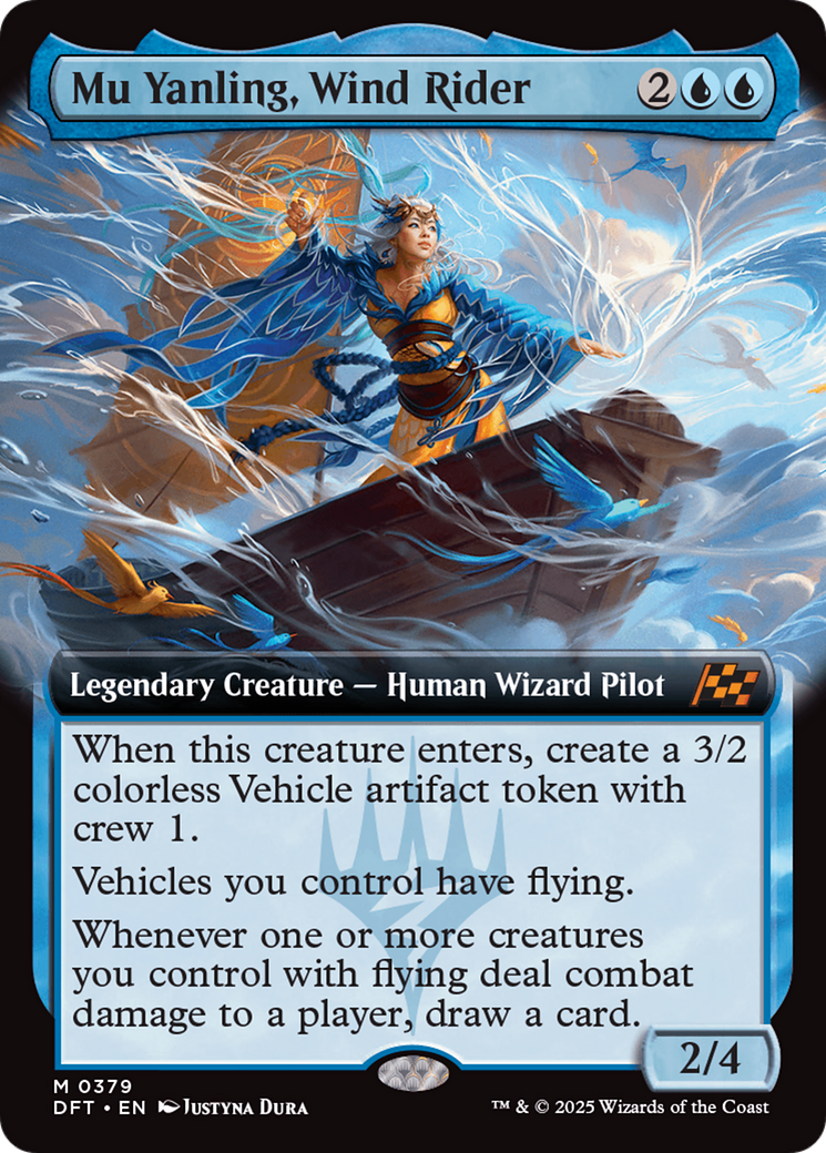 Mu Yanling, Wind Rider (Extended Art) [Aetherdrift] | Card Citadel