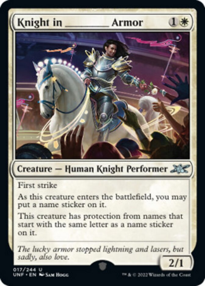 Knight in _____ Armor [Unfinity] | Card Citadel