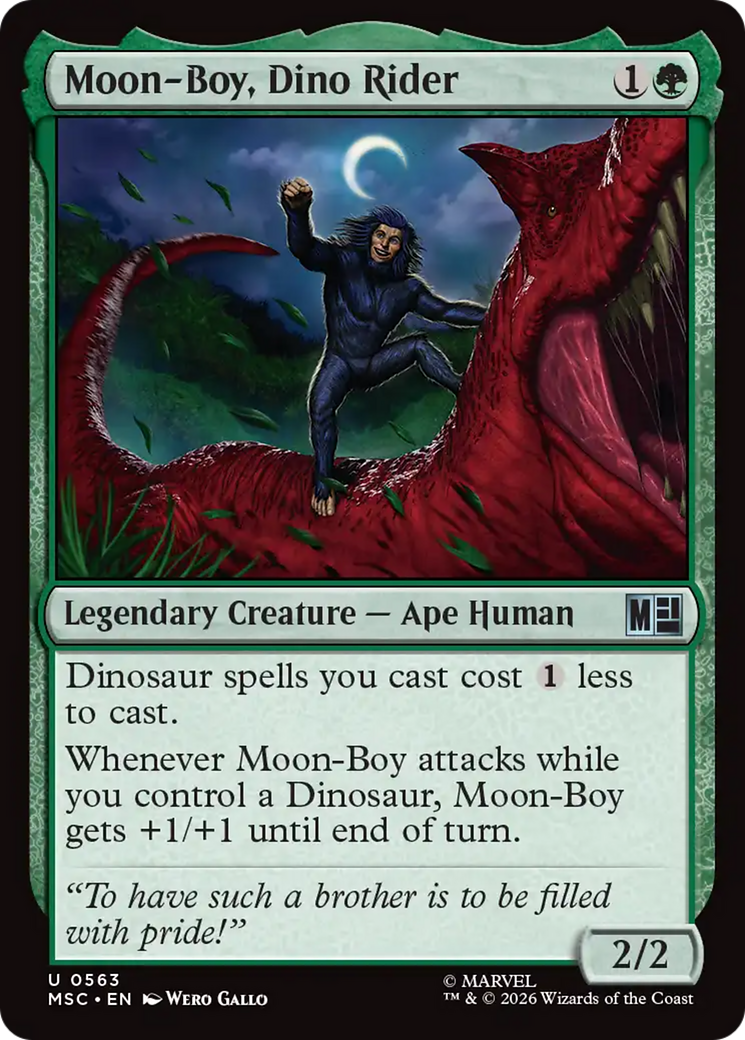 Moon-Boy, Dino Rider [Marvel Super Heroes Commander] | Card Citadel