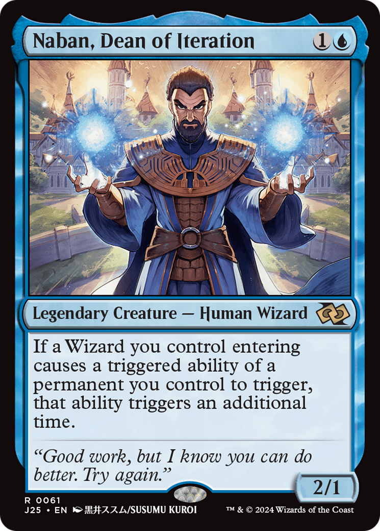 Naban, Dean of Iteration (Anime) [Foundations Jumpstart] | Card Citadel