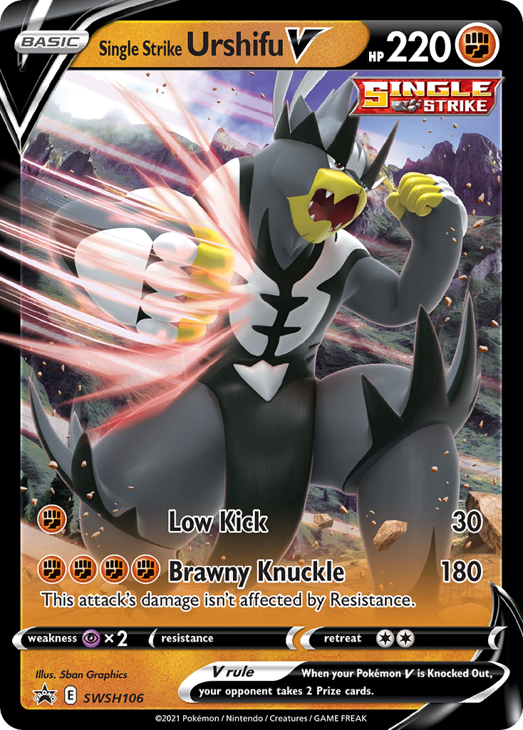 Single Strike Urshifu V (SWSH106) [Sword & Shield: Black Star Promos] | Card Citadel