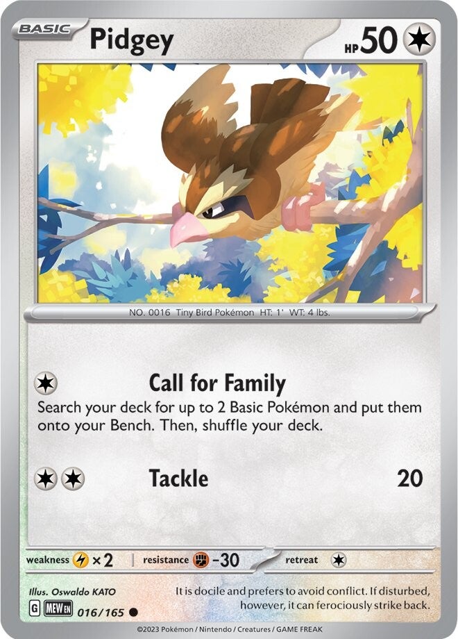 Pidgey (016/165) [Scarlet & Violet: 151] | Card Citadel