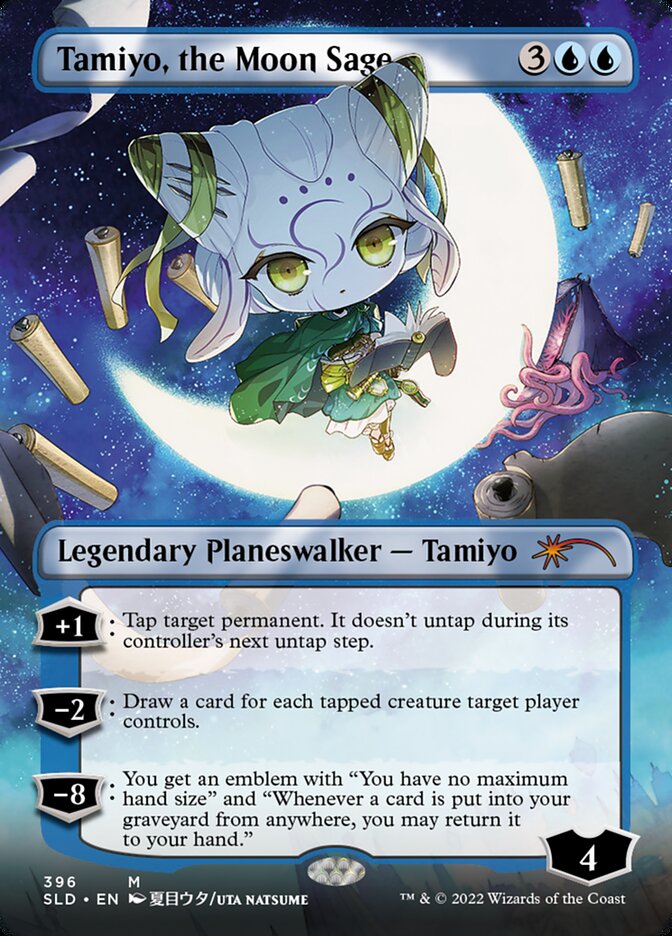 Tamiyo, the Moon Sage (Borderless) [Secret Lair Drop Series] | Card Citadel