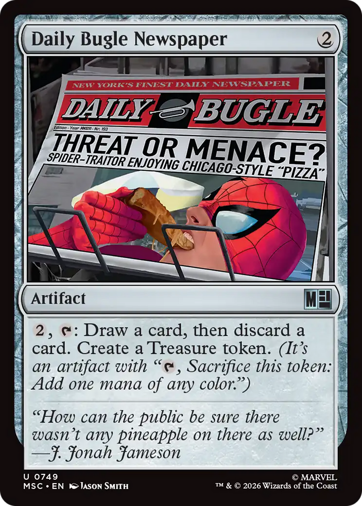 Daily Bugle Newspaper [Marvel Super Heroes Commander] | Card Citadel