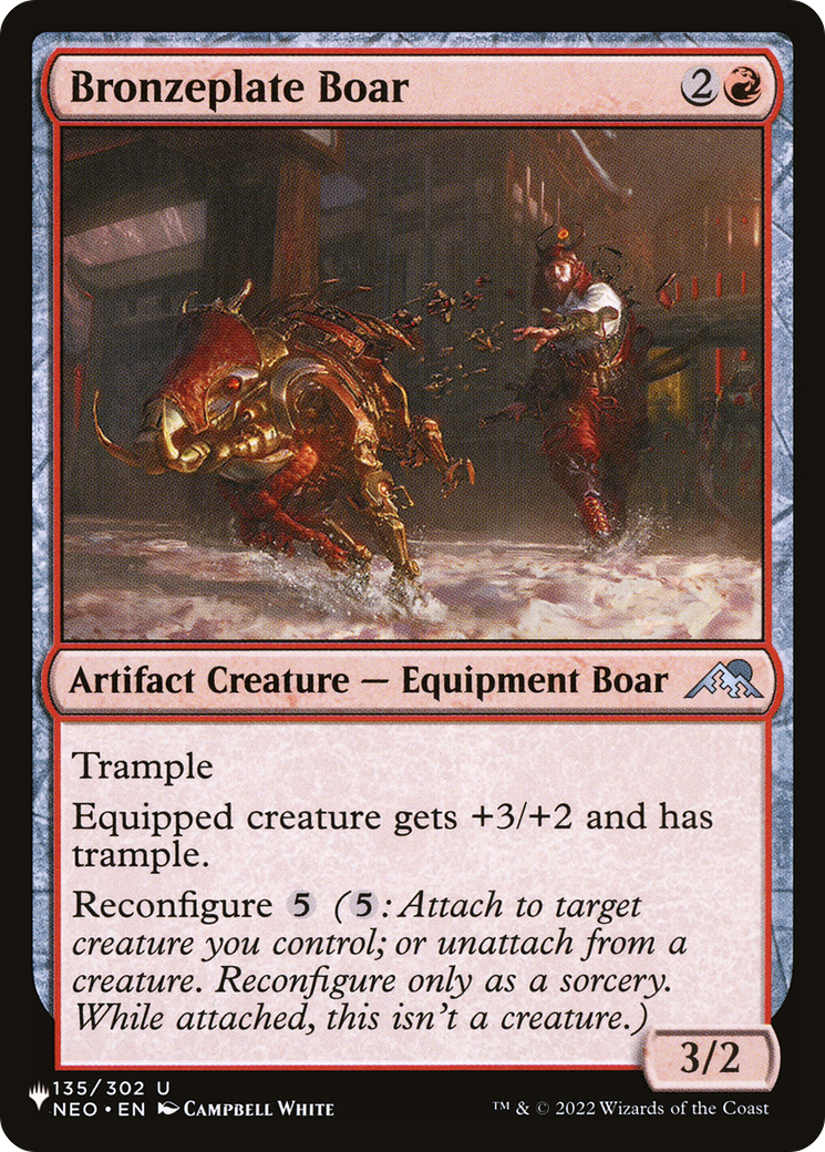 Bronzeplate Boar [The List Reprints] | Card Citadel