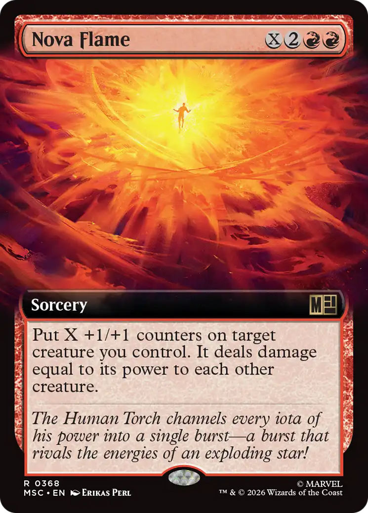 Nova Flame (Extended Art) [Marvel Super Heroes Commander] | Card Citadel