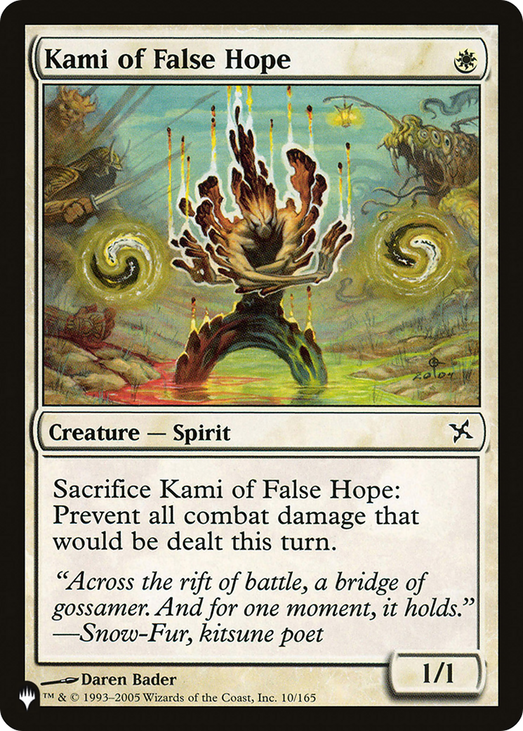 Kami of False Hope [The List Reprints] | Card Citadel