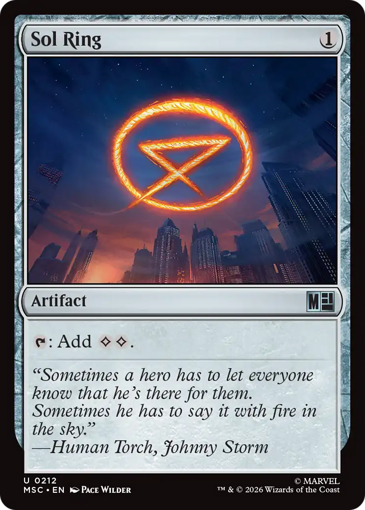 Sol Ring (0212) [Marvel Super Heroes Commander] | Card Citadel