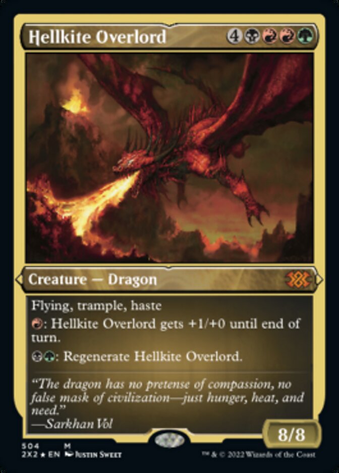 Hellkite Overlord (Foil Etched) [Double Masters 2022] | Card Citadel