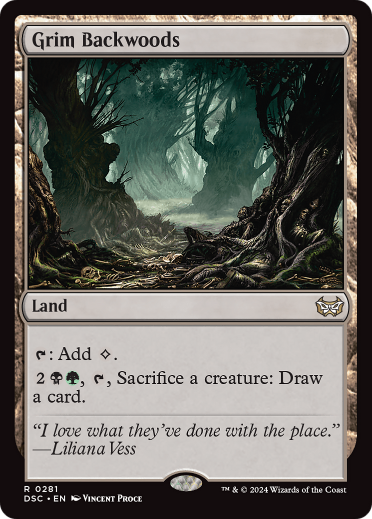 Grim Backwoods [Duskmourn: House of Horror Commander] | Card Citadel