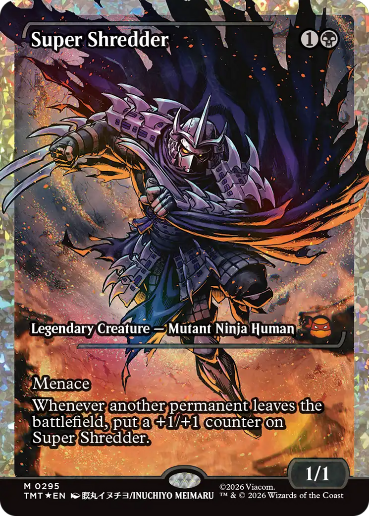 Super Shredder (Showcase) (Fracture Foil) [Teenage Mutant Ninja Turtles] | Card Citadel