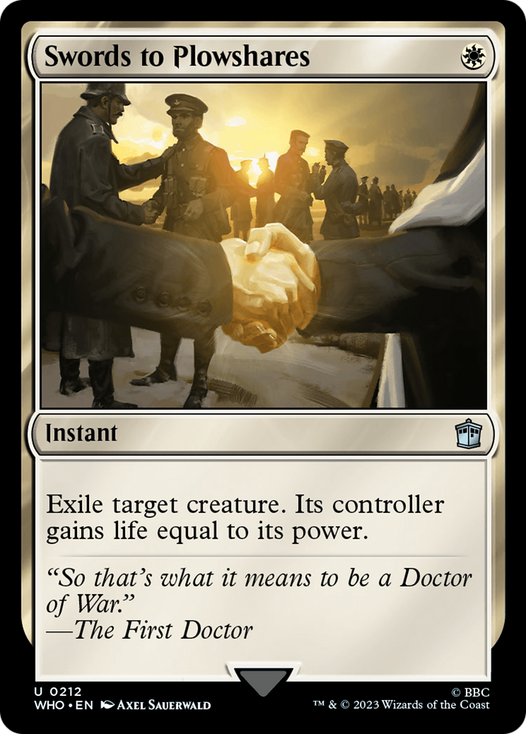 Swords to Plowshares [Doctor Who] | Card Citadel