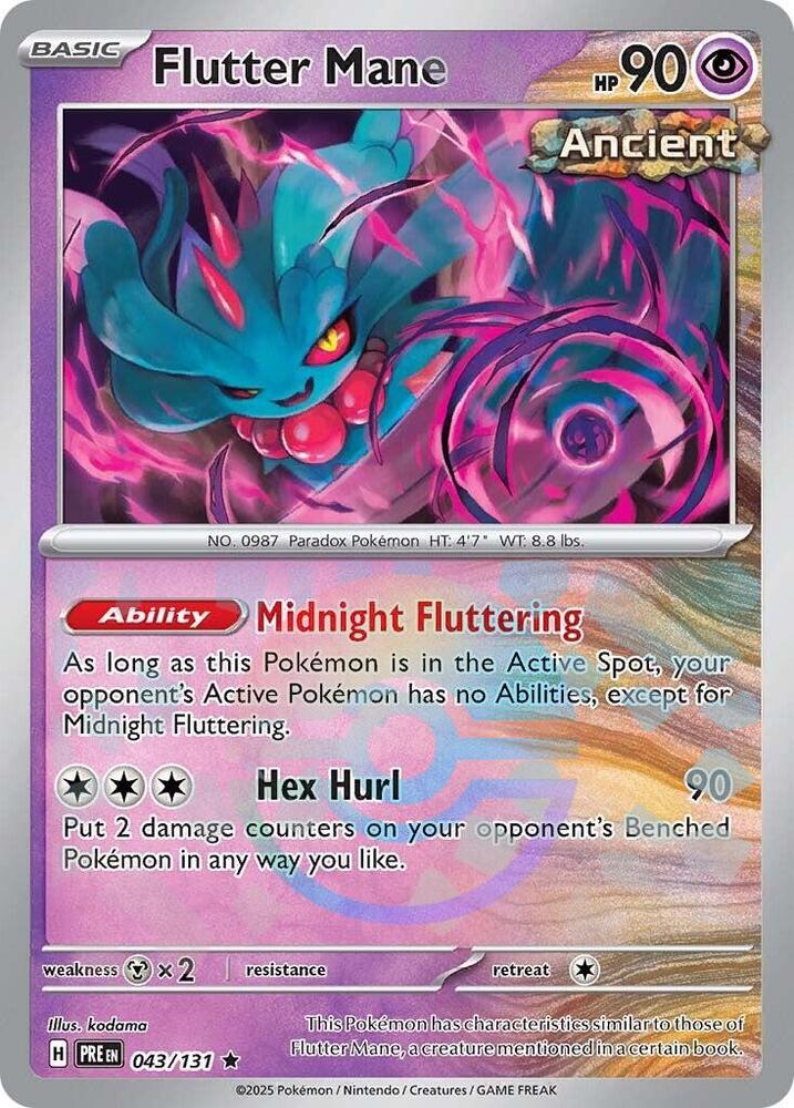 Flutter Mane (043/131) (Poke Ball Pattern) [Scarlet & Violet: Prismatic Evolutions] | Card Citadel