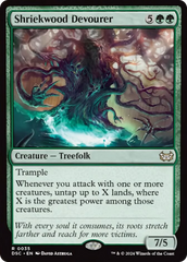 Shriekwood Devourer (Extended Art) [Duskmourn: House of Horror Commander] | Card Citadel