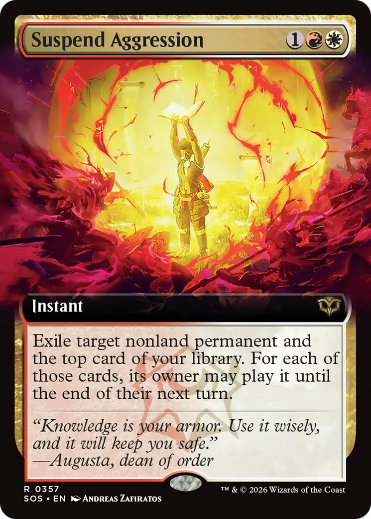 Suspend Aggression (Extended Art) [Secrets of Strixhaven] | Card Citadel