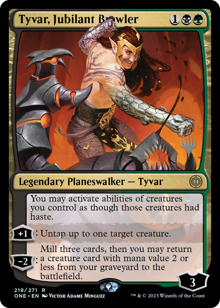 Tyvar, Jubilant Brawler (Promo Pack) [Phyrexia: All Will Be One Promos] | Card Citadel