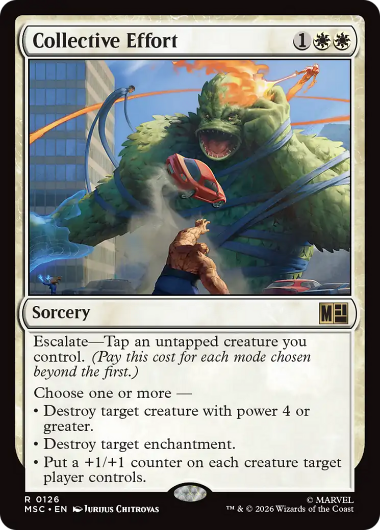 Collective Effort (Surge Foil) [Marvel Super Heroes Commander] | Card Citadel